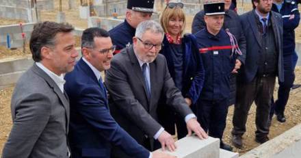 Bessan - La première pierre de la nouvelle caserne officiellement scellée par les autorités
